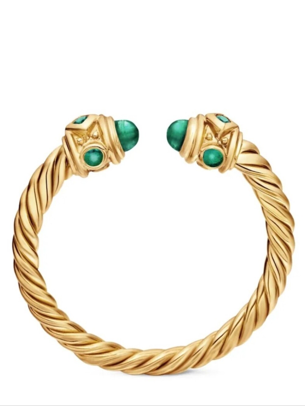 Renaissance 18 Kt Yellow Gold Emerald Ring